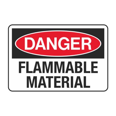 Danger Flammable Material Decal